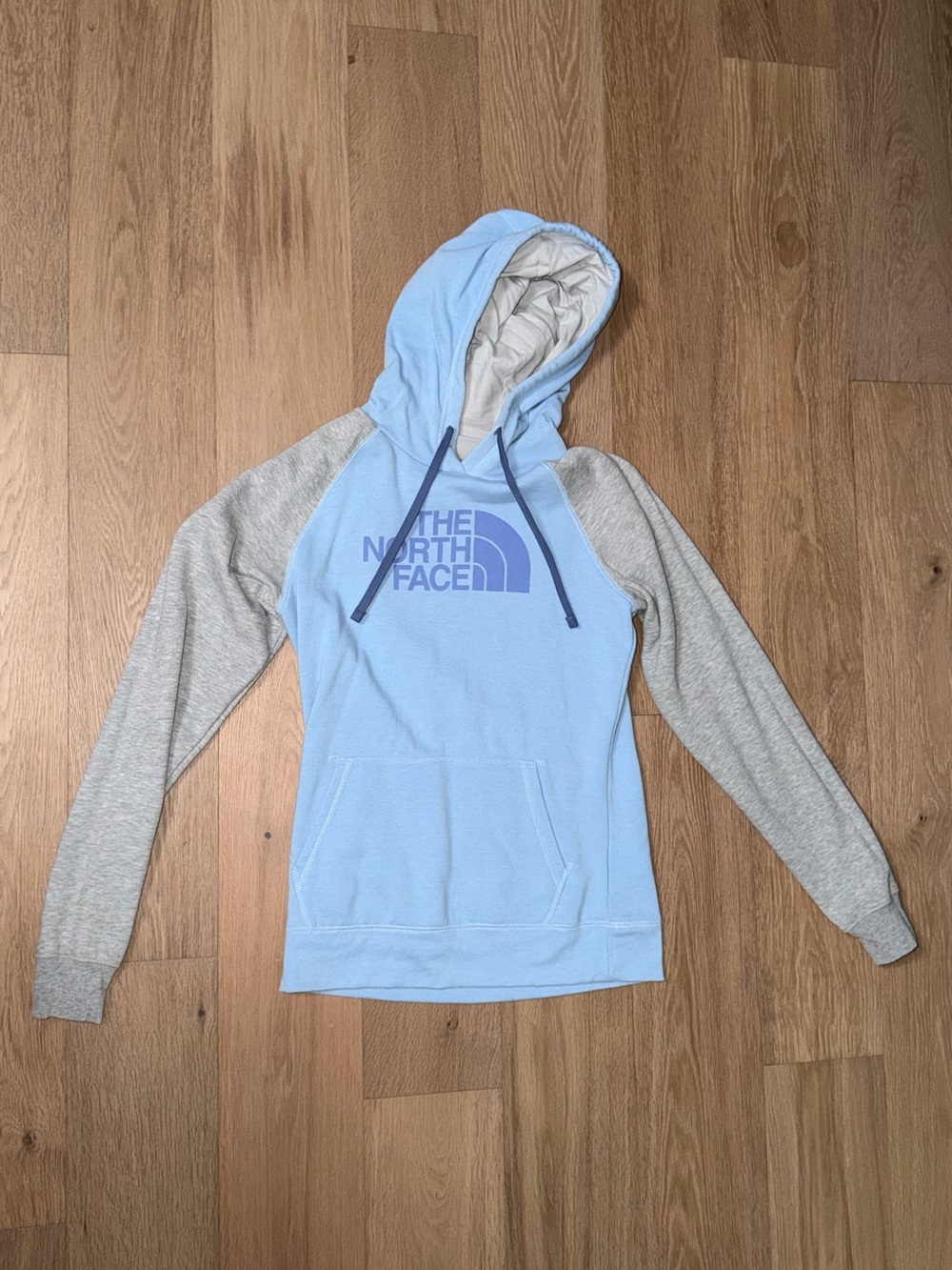 The North Face Light Blue & Gray Women's Hoodie